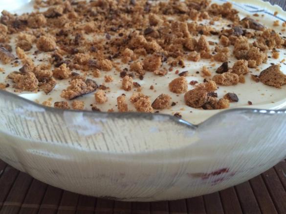 Lebkuchen-Himbeer-Dessert