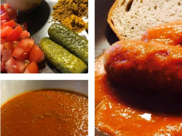 Currywurst und Curry-Sauce (nach Sansibar Art)