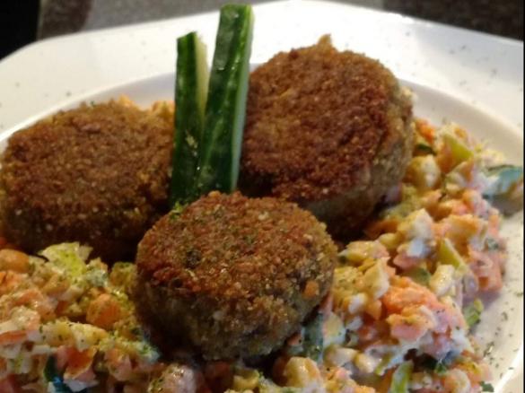 Noridelle - Frikadelle mit Norialgen und Tofu (vegan)