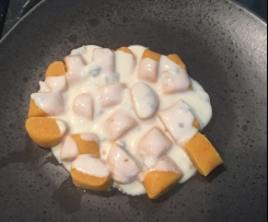 Kürbisnocken mit Gorgonzolacreme