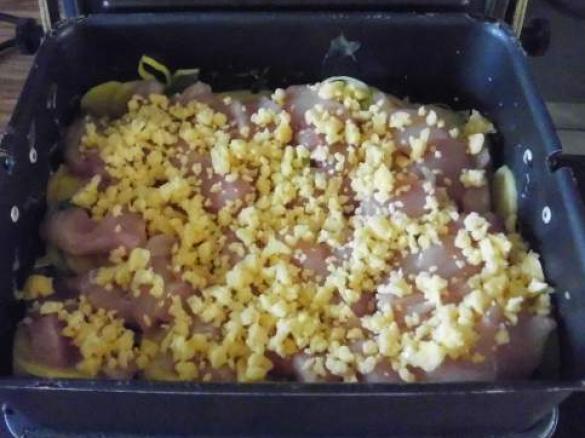 Kartoffelgratin mit Hähnchen