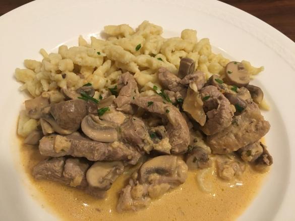 Filettopf mit Spätzle