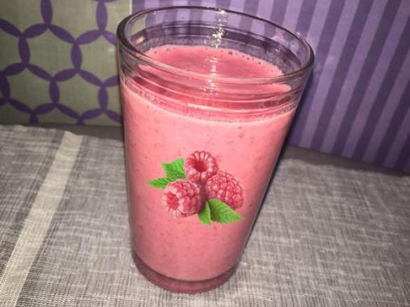 Frozen Himbeer Milchshake 