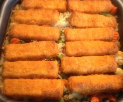 Fischstäbchen-Auflauf...ideal für Kinder