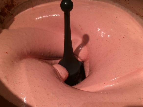 Erdbeereis, Erdbeer-Softeis