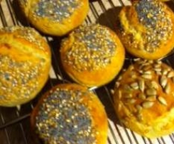 Schnelle Quarkbrötchen (ohne Gehen)