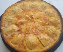 Leckerer Apfelkuchen mit Quarkölteig