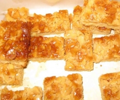 Azubiner Florentiner mit Mürbteig vom Blech