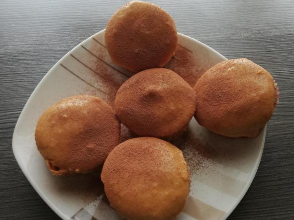 Mohn Muffins mit Karamell