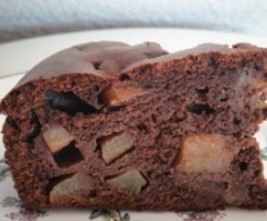 Schoko-Birnen-Kuchen