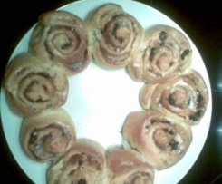 Zimt-Rosinen-Schnecken