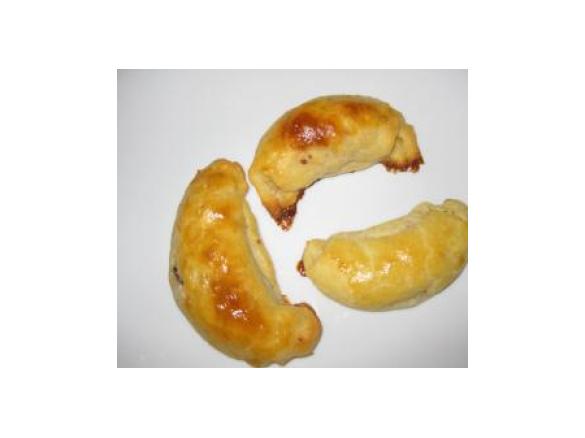 Schinkenhörnchen aus Quarkteig 