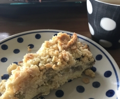 Rhabarber-Käsekuchen-Crumble