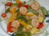 Chinesisches All-In-Menue Garnelen mit Gemüse und Reis, low fat