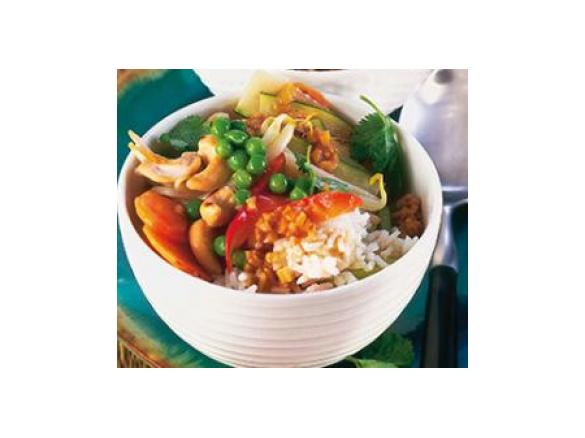 Chinesische Gemüse-Reis-Garnelenpfanne, ruck zuck