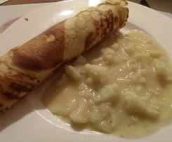 Blumenkohl mit Pfannkuchen