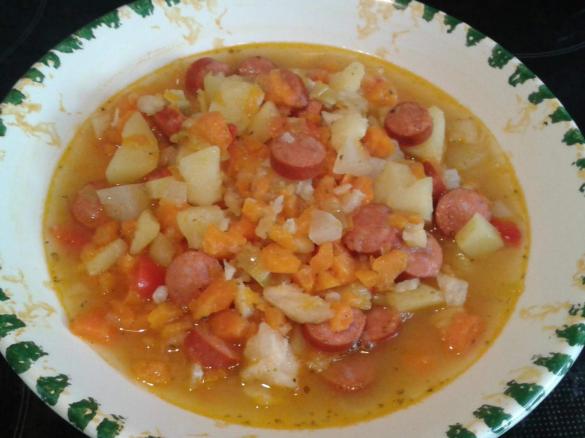 Variation von Gemüseeintopf " Für Hungrige "