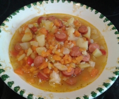 Variation von Gemüseeintopf " Für Hungrige "
