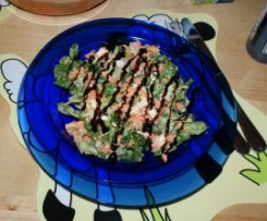 Feldsalat mit Möhren, Ei & Balsamicodressing