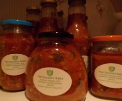 Zuchini Salsa scharf süss würzig