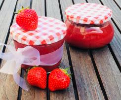 Marmelade mit pflanzlichem Geliermittel ohne Zucker