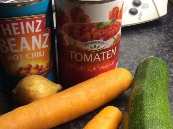 Tomateneintopf mit Bohnen