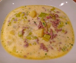 Kartoffel Lauch Hackfleisch Suppe