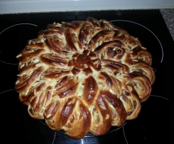 Gefüllter Hefekuchen / Hefezopf / Hefekranz