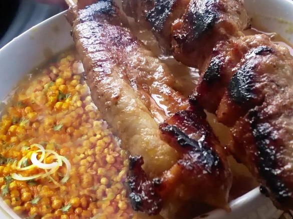 Kichererbsen / Curry / Mango-Lassie