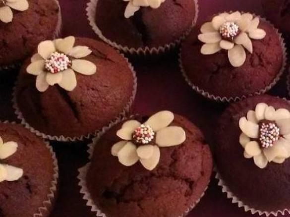 Variation von Schokoladen-Muffins