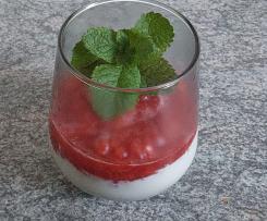 Quark - Mousse mit Erdbeeren - LOW CARB