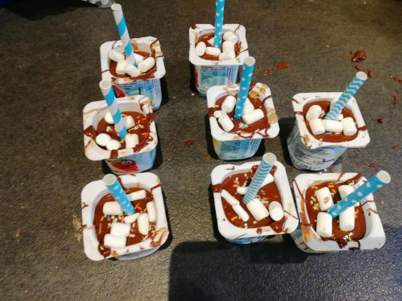 Trinkschokolade am Stiel