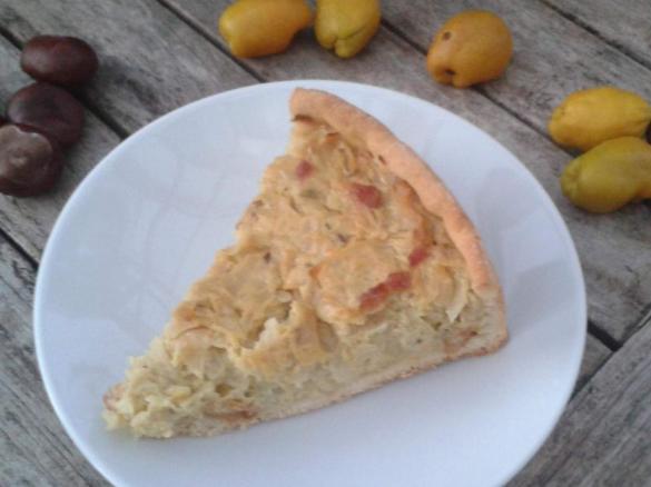 Weißkohl-Zwiebel-Kuchen