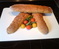 würziges Tomatenbaguette