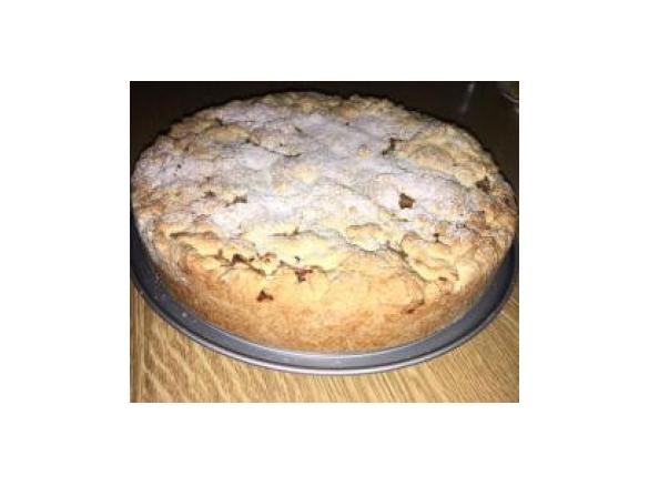 zugedeckter Apfelkuchen