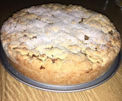 zugedeckter Apfelkuchen