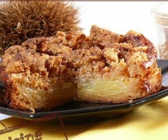 Mini-Unsichtbare Kuchen mit Äpfeln und Gewürzstreuseln