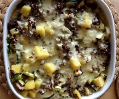 Kartoffel-Gemüse-Auflauf mit Hackfleisch