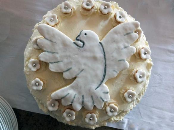 Erdbeer-Vanille-Torte Kommunionstorte Tauftorte