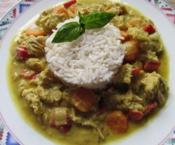 Puten Curry mit Kokos-Mango Sauce