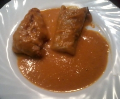 Krautwickel  / Kohlrouladen im Ofen gegart