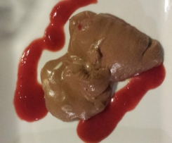 dunkle Mousse au chocolat- cremig zart