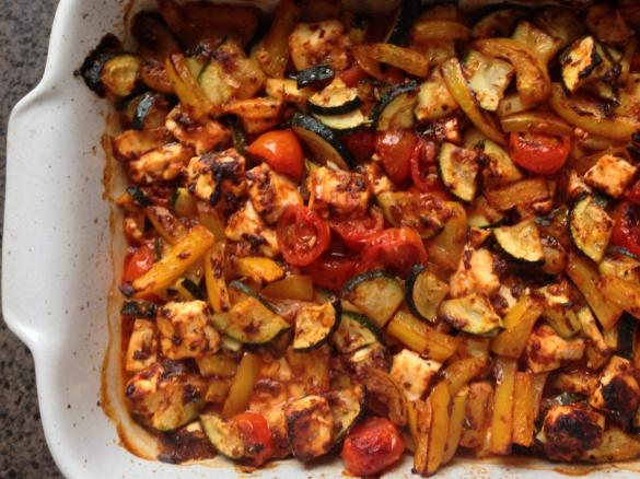 Mediterranes Ofen-Gemüse