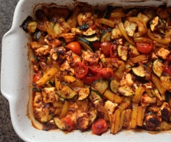 Mediterranes Ofen-Gemüse