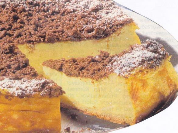 Saftiger Käsekuchen mit Schokostreusel