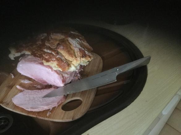 Schinken in Brotteig