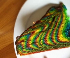 Regenbogenkuchen, Ideal für Kindergeburtstag 