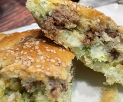 Weißkohl-Hackfleisch-Blechkuchen