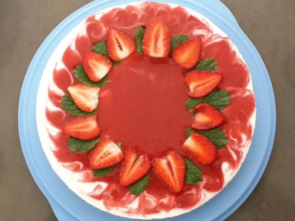 Pfefferminz-Quarktorte