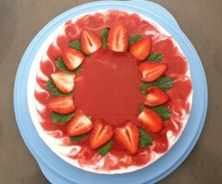 Pfefferminz-Quarktorte